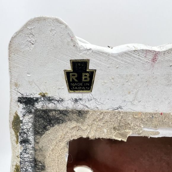 RARE Vintage Christmas Village Snowy House RB Japan Hand Painted Retro 70s MCM - Picture 13 of 16